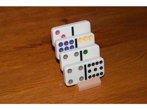 domino tile rack Spiele 3d print model - Mito3D