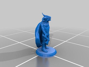 dragonborn goon miniature toys games bandit barbarian board dnd dungeons dragons fighter pathfinder 3d print model - Mito3D