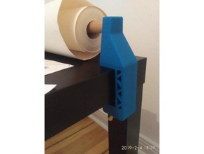 clamp mala paper roll ikea lack organization holder hack 3d print model - Mito3D