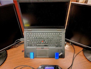 support d'ordinateur portable lenovo carbone x1 bureau 3d print model - Mito3D
