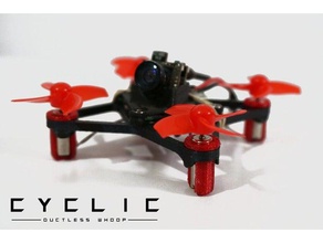 halo rc döngüsel kanalsız çığlık Kare araç drone çerçeve gerçek minik haykırış 3d print model - Mito3D