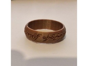 anel senhores jóias de anéis sda sauron saurons um 3d print model - Mito3D