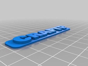 badge craftp keychains customized 3d print model - Mito3D