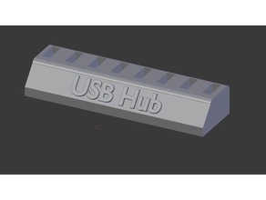 usb standı organizasyon tutucu hub stick 3d print model - Mito3D