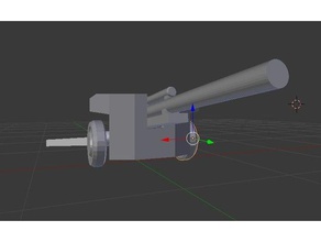 m5 field gun 3d printing cannon miniature model ww2 weapons 3d print model - Mito3D