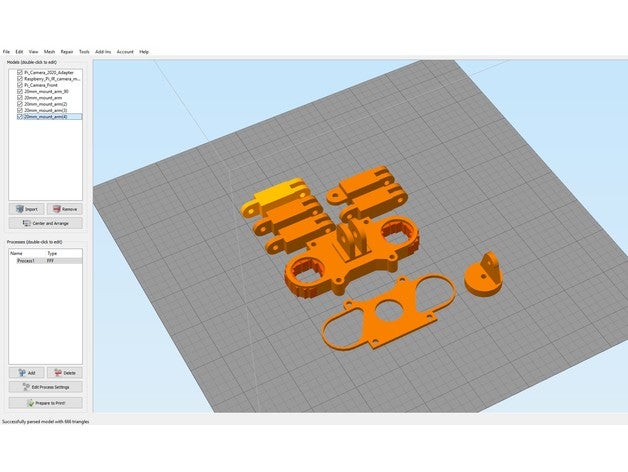 ir pi camera 2020 moveable mount 3d printer accessories ender 3 raspberry 3D print model - Mito3D