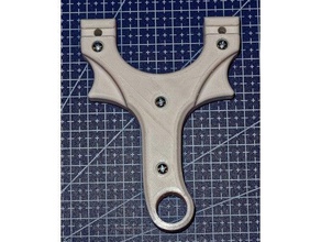 slingshot hgx-frame v1a diy catapult rubberband slingshots 3d print model - Mito3D