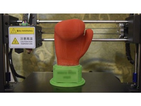 gant de boxe trophée décor la base 3d print model - Mito3D
