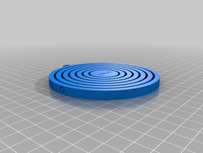 leila gyroscope trousseau de clés ménage personnalisé 3d print model - Mito3D
