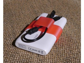 support de câble batterie portable l'organisation aukey clip la gestion des câbles pb-n15 3d print model - Mito3D