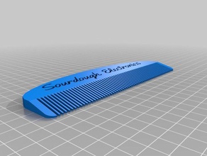 sourdough comb bathroom customized 3d print model - Mito3D