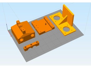 cyclops18mm pronto xz-asse accorciato bowden athorbot 3d le stampanti doppio materiale 3d print model - Mito3D
