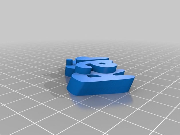 en rafia trousseau de clés porte-clés personnalisé 3D print model - Mito3D
