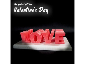 Liebe dich-Spiel Dekor 3d-puzzle Dekoration Italienisch romantisch valentine valentines Tag Geschenke 3d print model - Mito3D