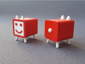 souriant petite boîte à bijoux tiroir kawaii de l'anneau sourire le jour valentines 3d print model - Mito3D