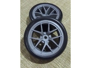 rc 110 26mm ford gt style wheels vehicles wheel car rim rims 3d print model - Mito3D