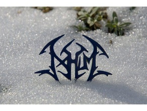 nahum logo band metal 3d print model - Mito3D