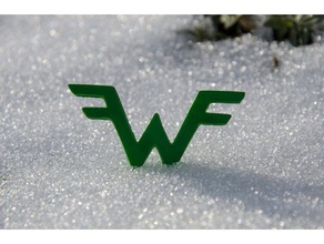 weezer-logo band logo Musik weezer 3d print model - Mito3D