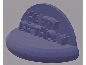 joyeux anniversaire bijou l'art 3d print model - Mito3D