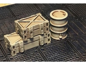scatter terrain-Boxen barrel Spiele 3d print model - Mito3D
