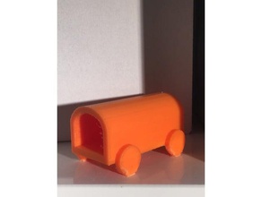 Planwagen oregon trail - Kartenspiel Spielzeug Zubehör 3d print model - Mito3D