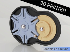 Genf-Mechanismus mechanisch ist - Spielzeug 3d-Gestaltung montieren autodesk fusion 360 designproject educationalproject tutorial 3d print model - Mito3D