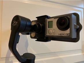 zhiyun liscio 4 gopro 3+ hero schermo fotocamera 3d print model - Mito3D