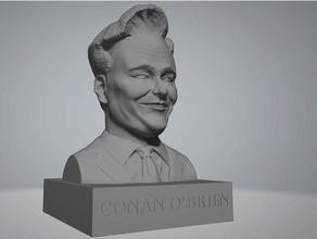 conan obrien bust sculptures celebrity statue teamcoco 3d print model - Mito3D