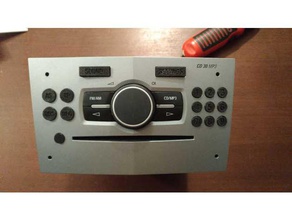 opel cd30mp3 cd30 mp3 botões substituição partes de carro rádio 3d print model - Mito3D