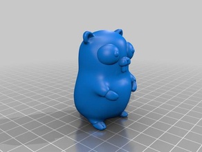 go gopher mascot animals 3d print model - Mito3D
