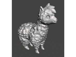 alba alpaca remix esculturas 3d print model - Mito3D