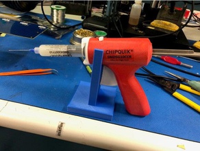 chipquik syringe gun stand tool holders boxes flux soldering 3d print model - Mito3D