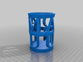 adam unlu portalápices el modelo de los muebles personalizado 3d print model - Mito3D