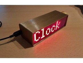 btclock arduino com base relógio de controle bluetooth gadgets 3d print model - Mito3D