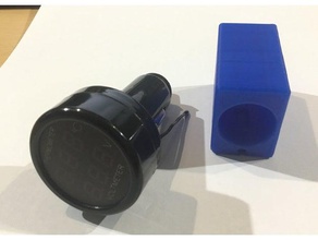 cigarette lighter plug cap automotive holder thermometer voltmeter 3d print model - Mito3D