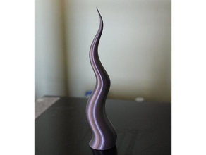 espiral do acento esculturas vaso de modo 3d print model - Mito3D