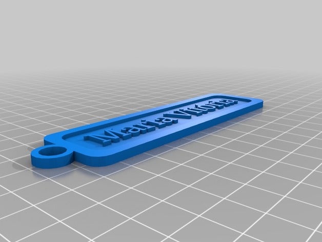 maria da vit&oacuteria chaveiros personalizado 3D print model - Mito3D