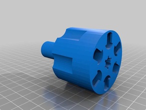 6 demi dart cylindre hammershot jouet jeu accessoires nerf blaster 3d print model - Mito3D