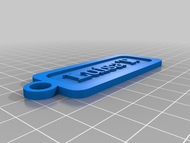 lu&iacutesa Schlüsselanhänger angepasst 3D print model - Mito3D