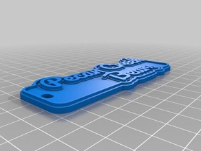 pecan creek portachiavi i personalizzato 3d print model - Mito3D