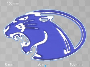 york college panthers token coins badges swag tokens 3d print model - Mito3D