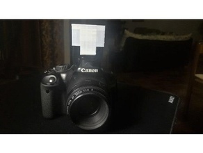 diffuser flash canon 550d camera anet a8 catia diffusion eos 3d print model - Mito3D