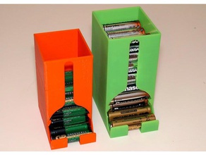 battery dispenser box aa aaa batteries organization dispensor holder 3d print model - Mito3D