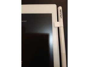 notable el papel de la tableta stylus clip freecad tablet lápiz titular 3d print model - Mito3D