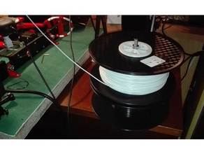 horizontal filamento de spool titular reciclagem 3d a impressora acessórios 3d print model - Mito3D