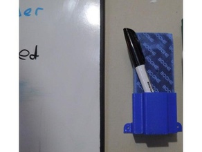 dry-erase board eraser pens holder organization dry erase accessories pen 3d print model - Mito3D