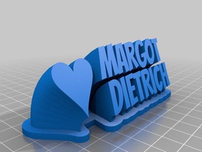 margot office customized 3d print model - Mito3D