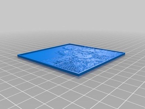 my customized lithophane parametrized length thickness 3d print model - Mito3D