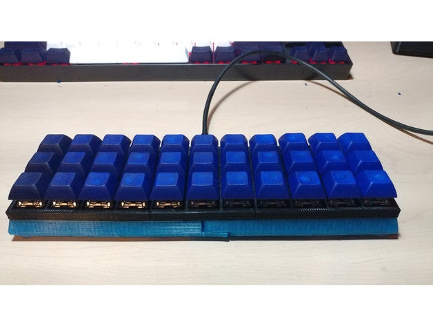 3x11 ortholinear Tastatur hobby cherry mx 3D print model - Mito3D