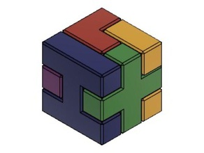 quebra-cabeça cubo 3x3 jogos 3d print model - Mito3D